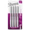 Sharpie Metallic Fine Point Permanent Markers, Bullet Tip, Silver, PK4 39109PP - alternate 1